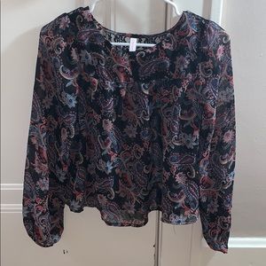 Target paisley blouse with lace back!
